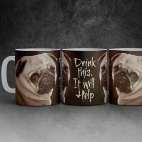 1 Pc, Coffee Mug, 11 Oz Coffee Cups Ceramic Travel Coffee Mugs, Dog Mug Cute Coffe Mugs, Funny Hot Coffee Travel