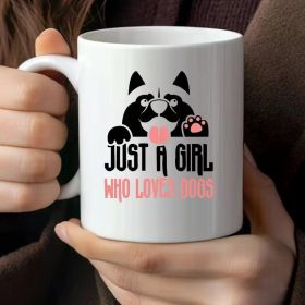 1pc Ceramic Dog Lover Coffee Mug, 11oz Reusable Multipurpose Cup, Hand Wash Only, Ideal for Easter,
